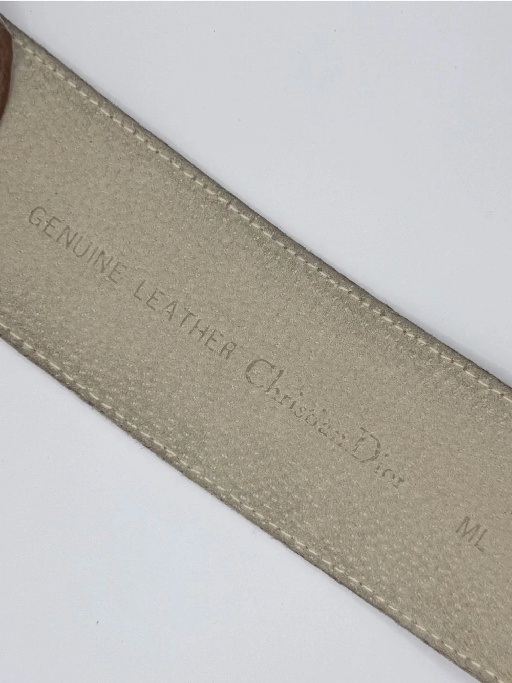 Authentic Christian Dior Vintage Wide Leather Waist Belt
